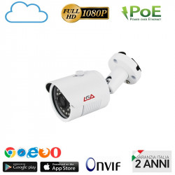 Kit Videosorveglianza IP LS IP Nvr 8 canali + 8 telecamere Bullet 2 megapixel Poe 3,6mm Standart Onvif