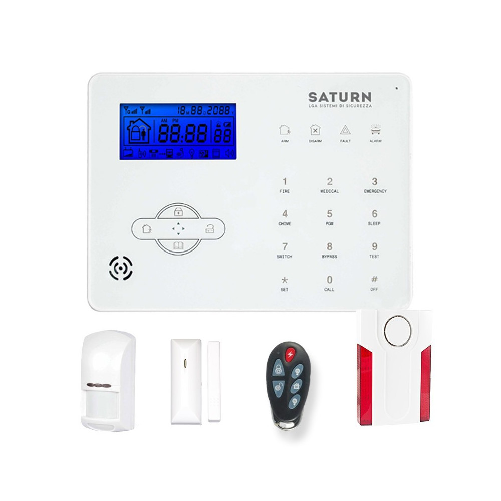 kit allarme casa saturn gsm senza fili combinatore gsm
