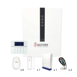 Kit antifurto casa professionale Saturn IP Pro Kit 2 Internet e Gsm