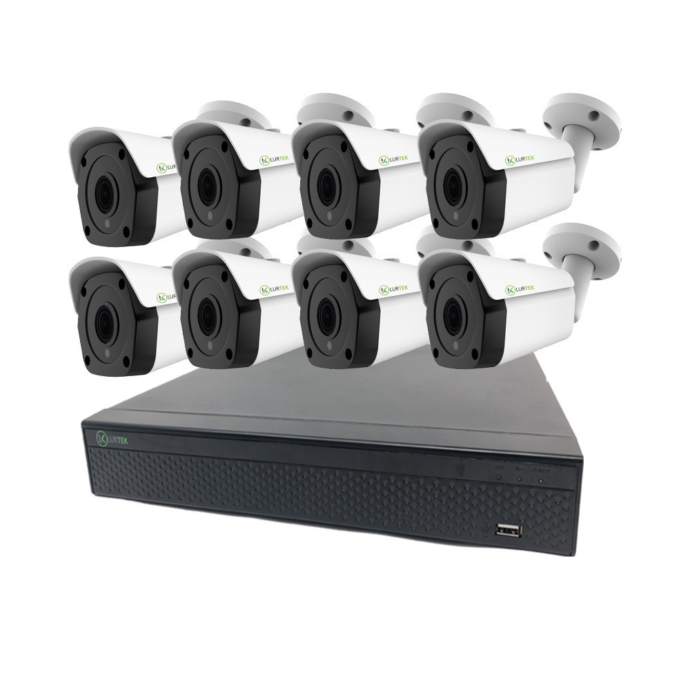 Kit Videosorveglianza Ip LS IP Nvr 4 canali + 4 telecamere 2 megapixel Poe